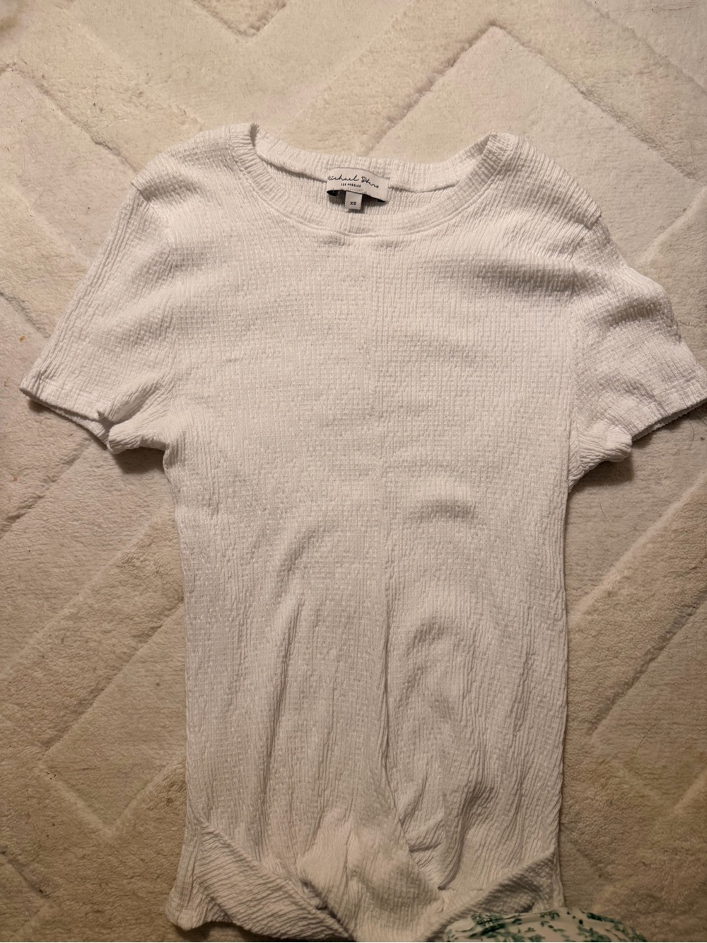 Michael Stars White Short Sleeve Crewneck Tee